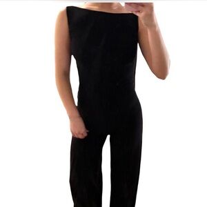 Norma Kamali black jumpsuit